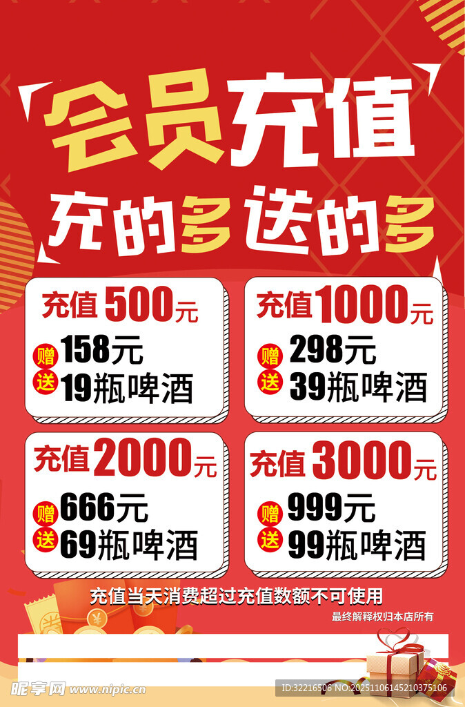 烧烤会员充值海报
