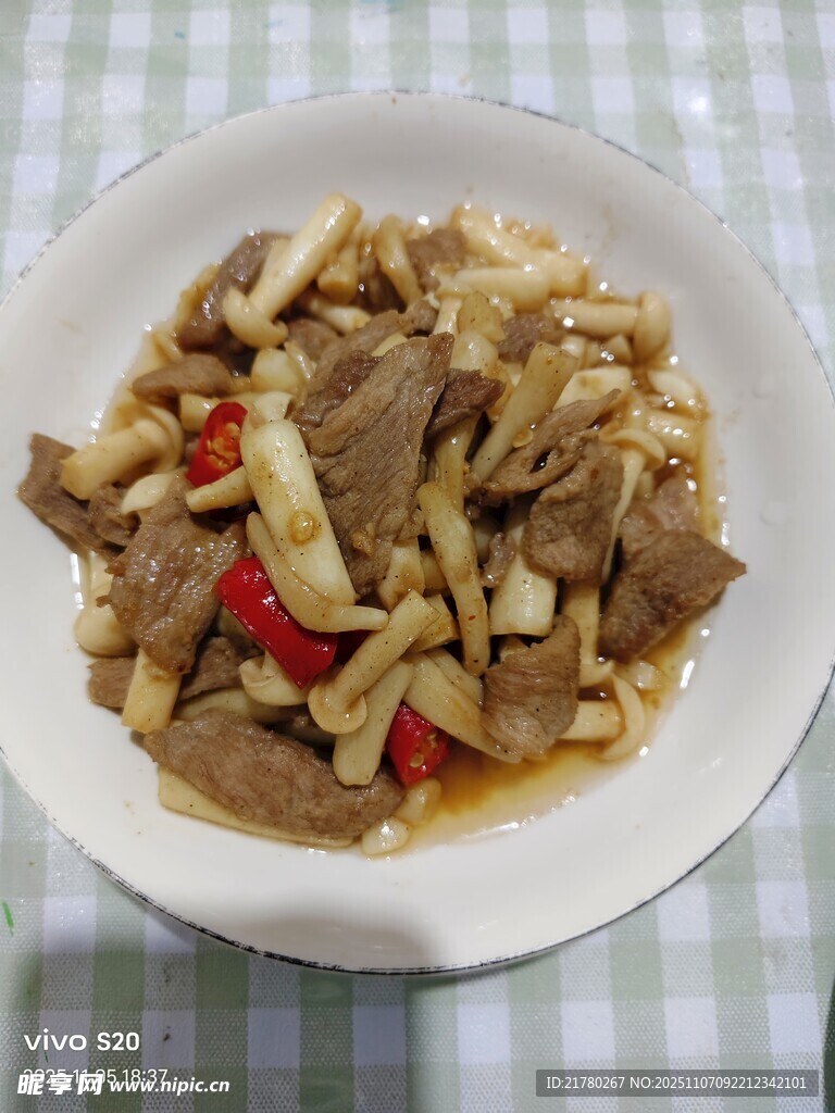 炒白玉菇