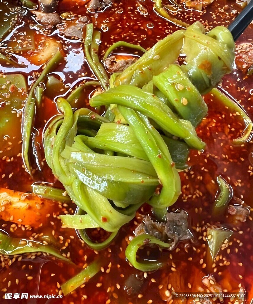 麻辣贡菜干肉片