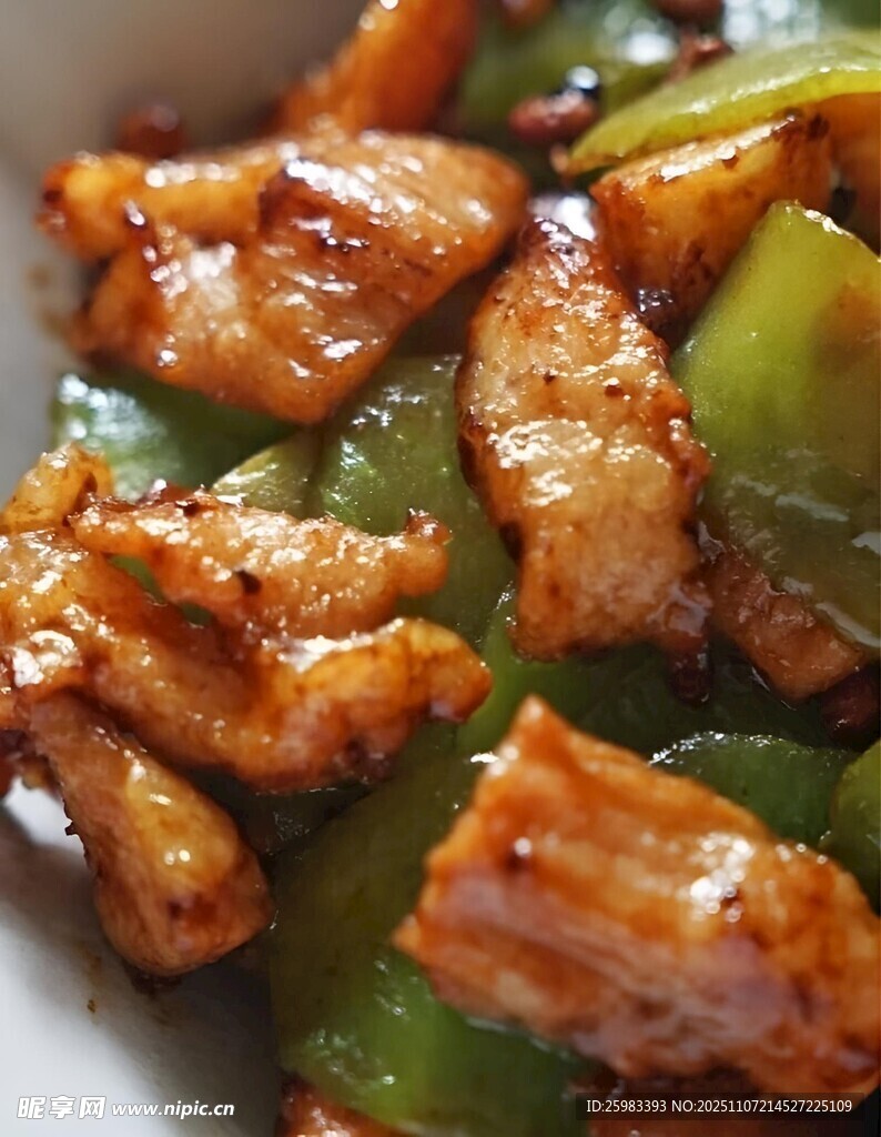 青椒炒肉片