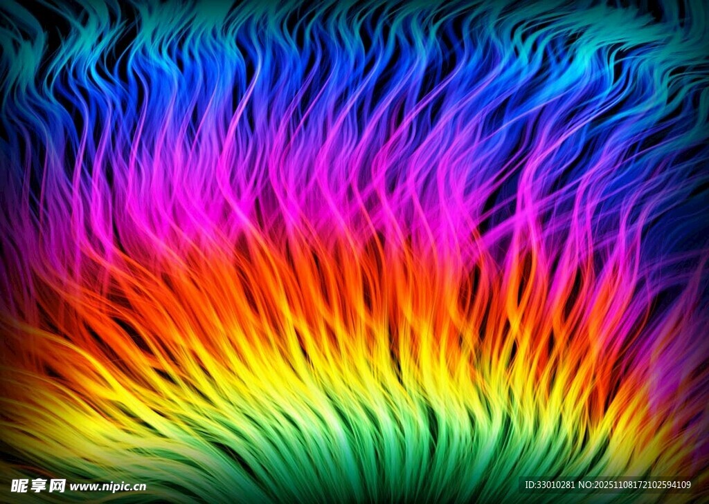 绚丽多彩的火焰纹理图案