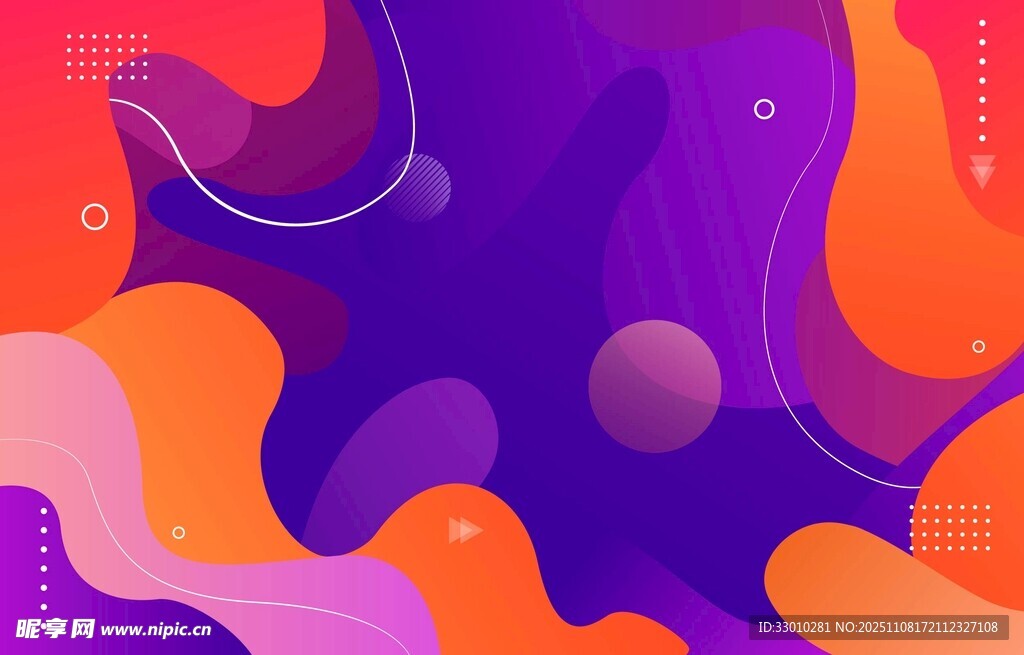 梦幻渐变流体抽象背景图