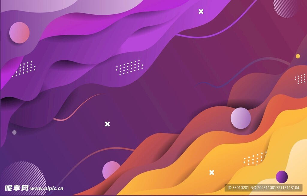 梦幻渐变流体抽象背景图