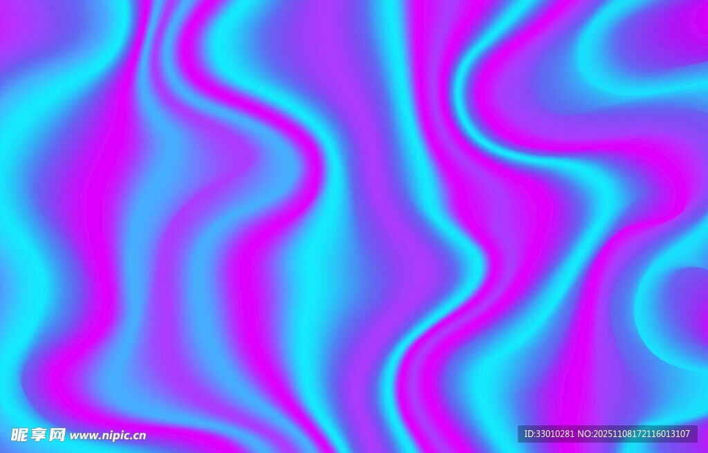 梦幻蓝紫渐变流体图案