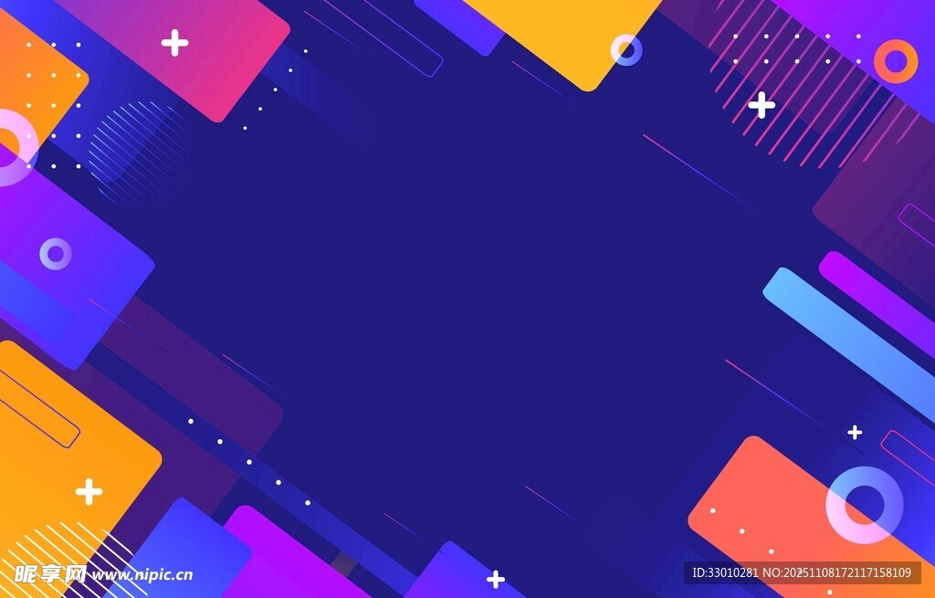 多彩几何抽象背景图案