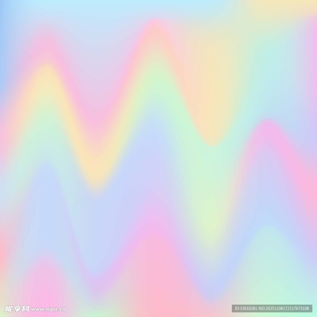 梦幻渐变波浪背景图