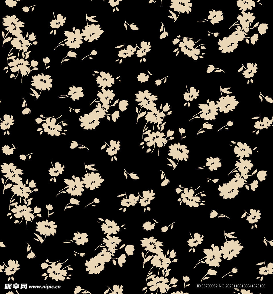 黑色底金色碎花图案纹理