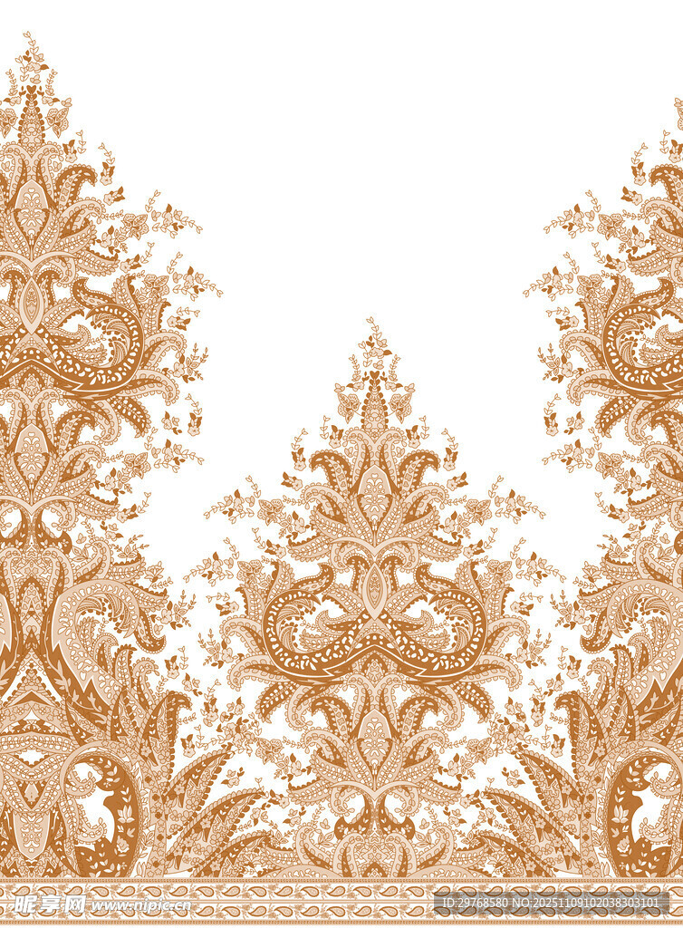 金色精美花纹图案