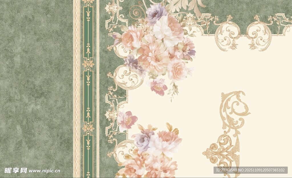 数码印花 定位花