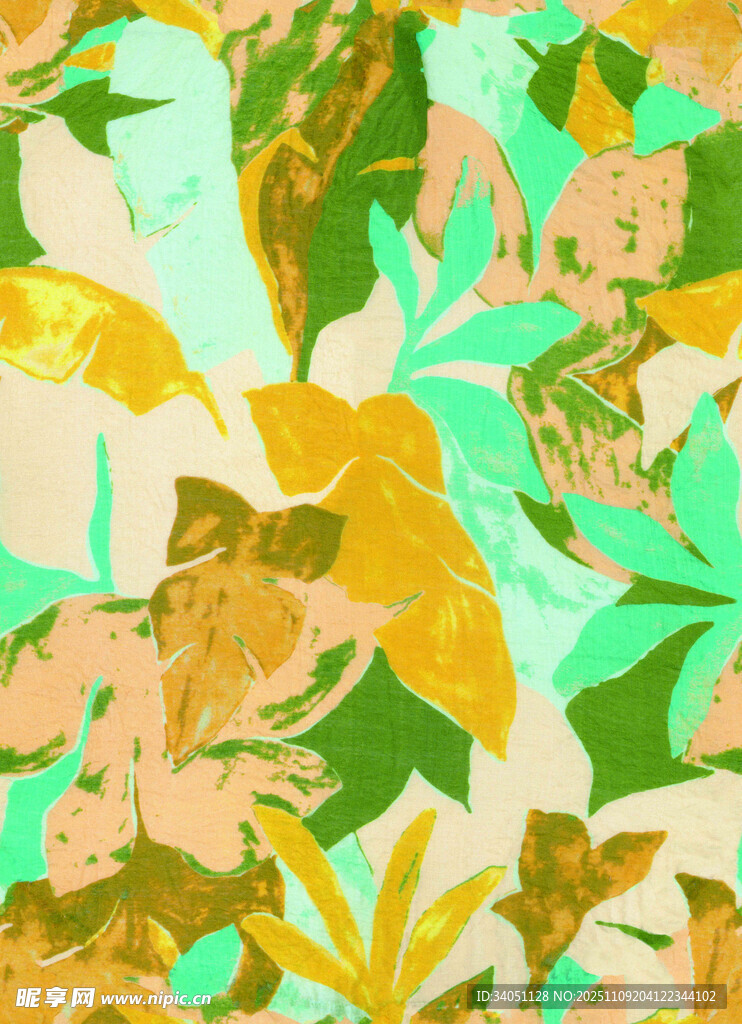 热带植物图案背景纹理