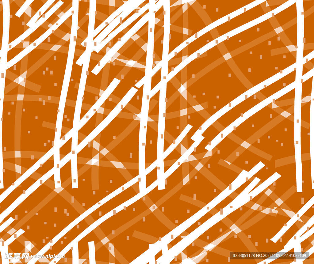 橙色背景白色笔触纹理