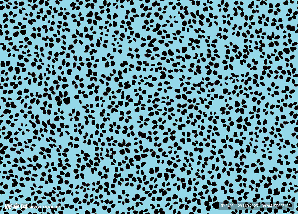 蓝黑斑点纹理图案