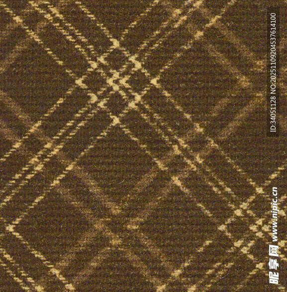 棕色格子纹理布料