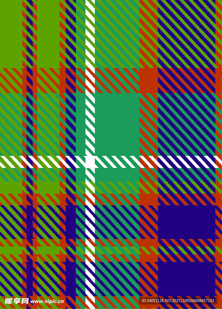 多彩格子图案纹理