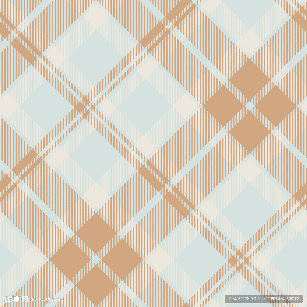 浅棕蓝格子图案背景