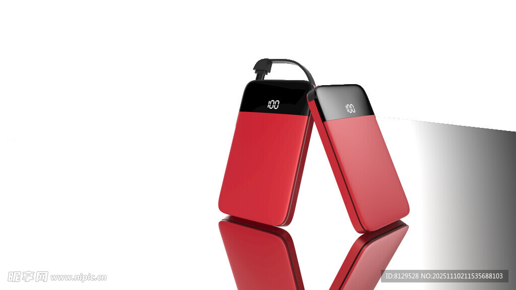 红色折叠手机展示