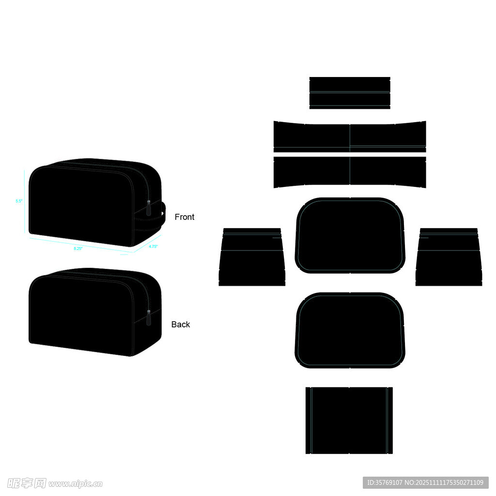 挂包组合部件展示
