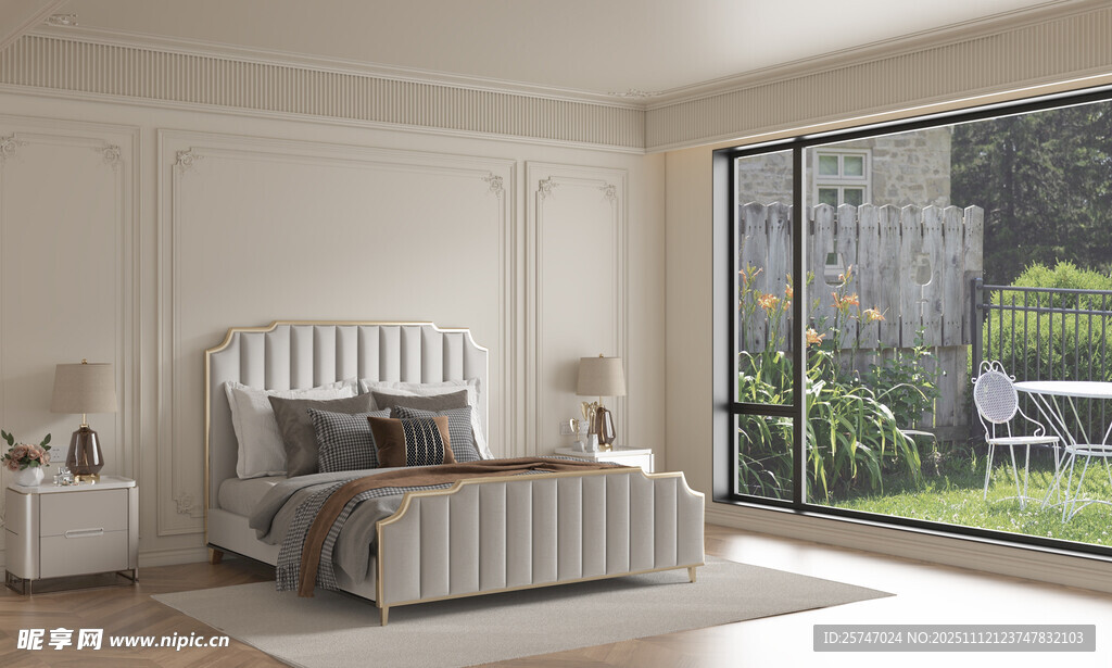 简约现代风卧室室内景致