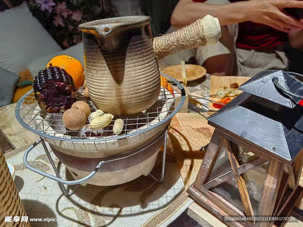 围炉煮茶场景氛围感满满