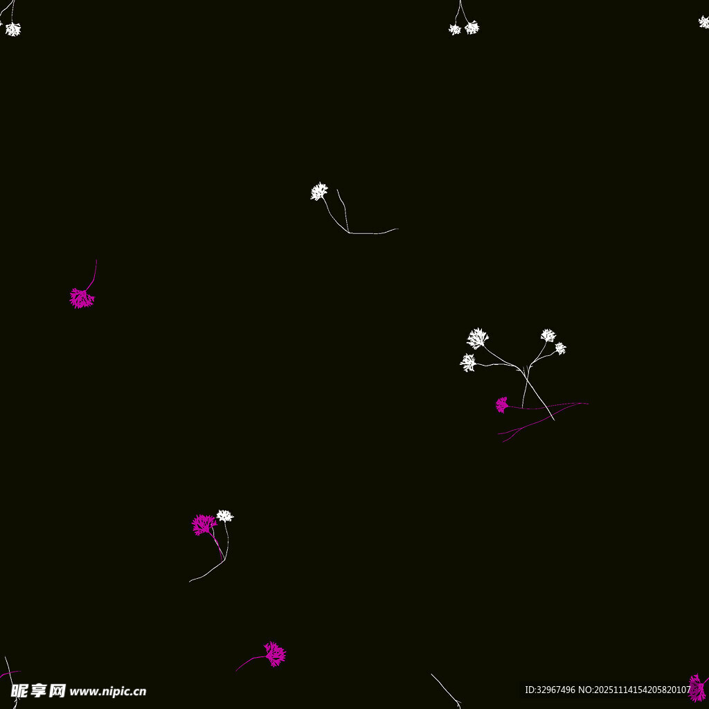 黑色背景上的多彩抽象图案