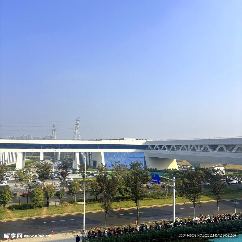 现代化机场外观景观