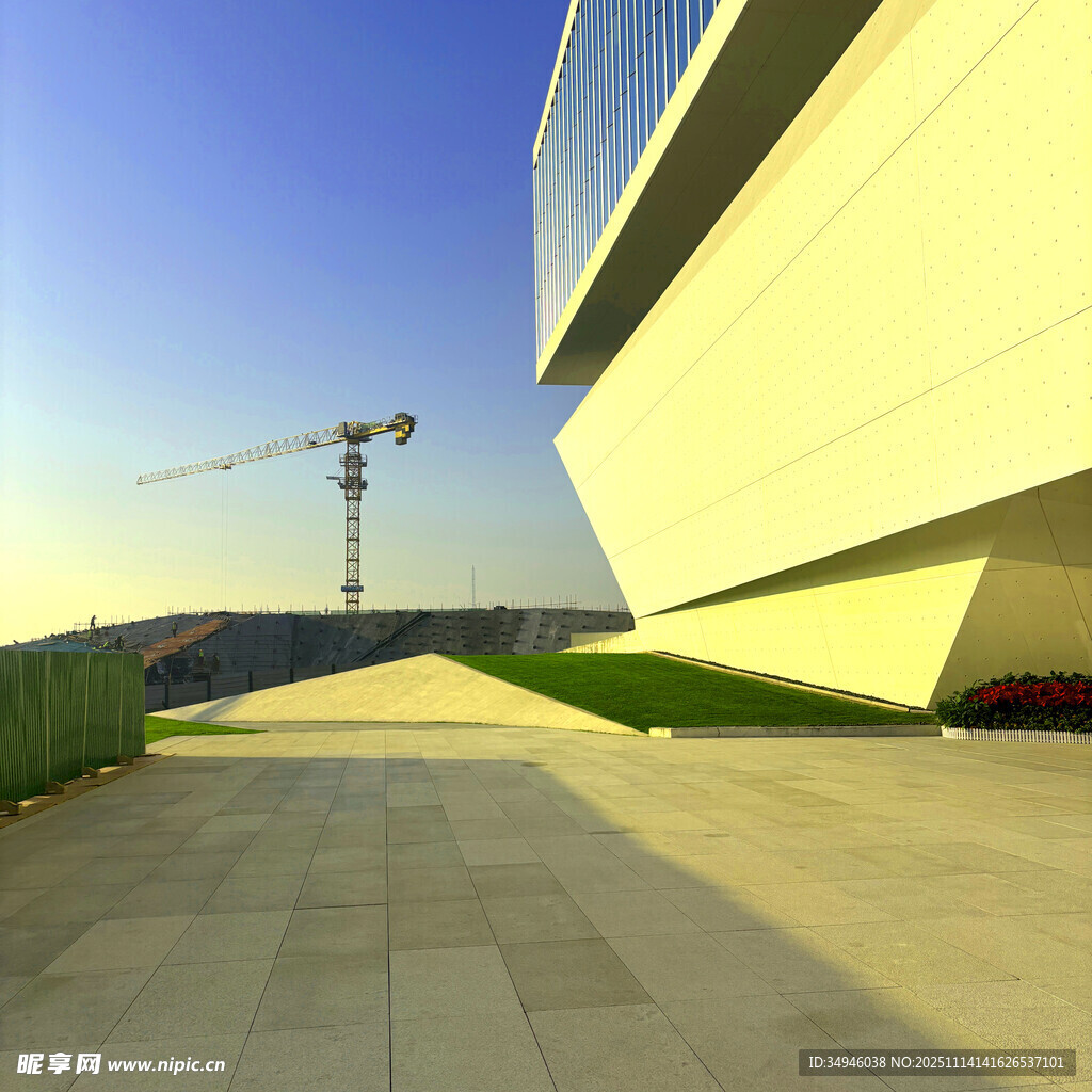 现代建筑施工现场景观