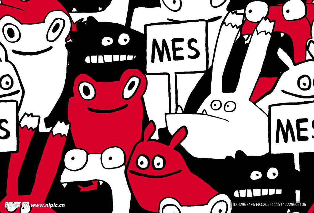 卡通 怪物  元素