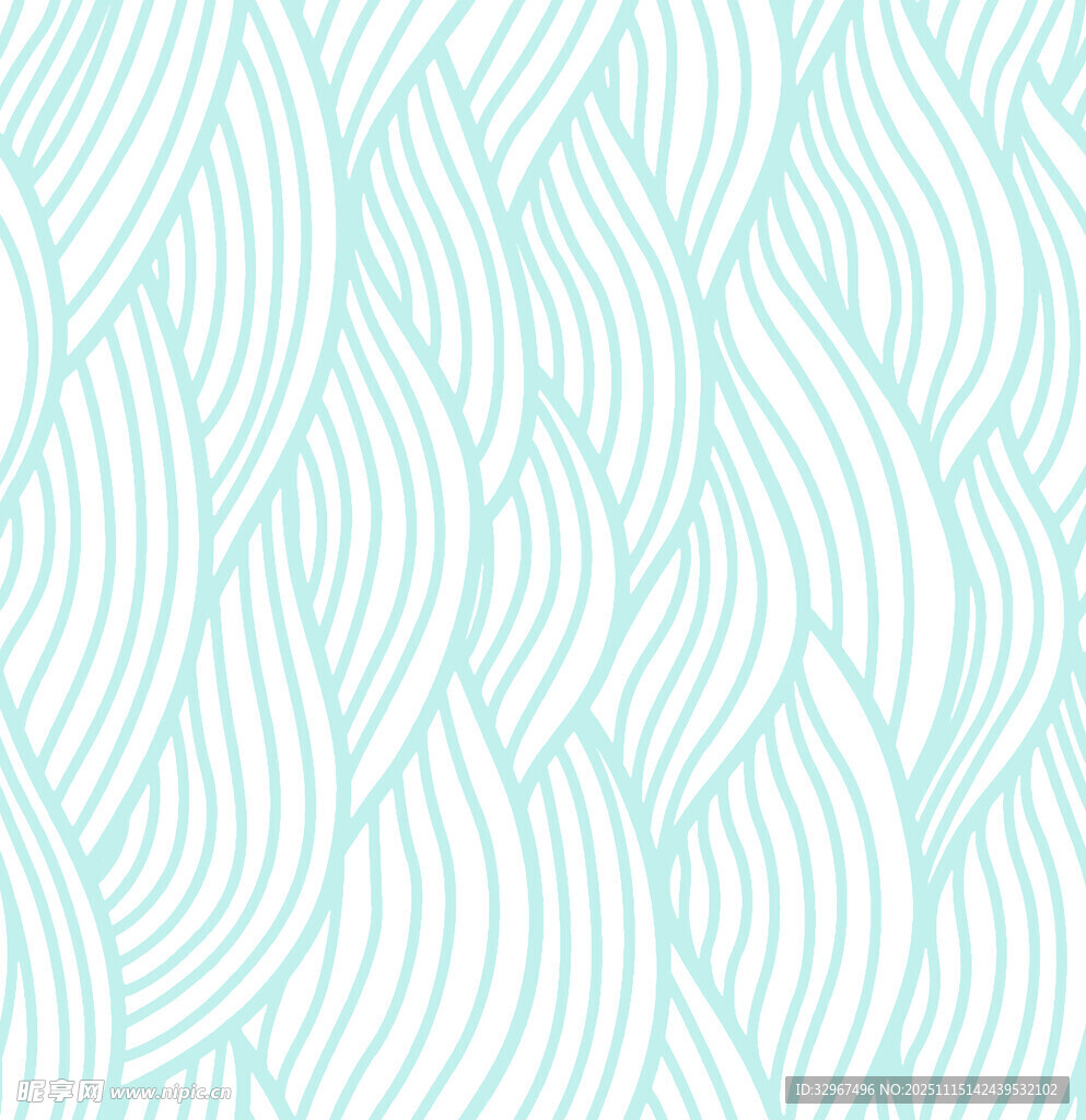 淡蓝 波浪线 几何