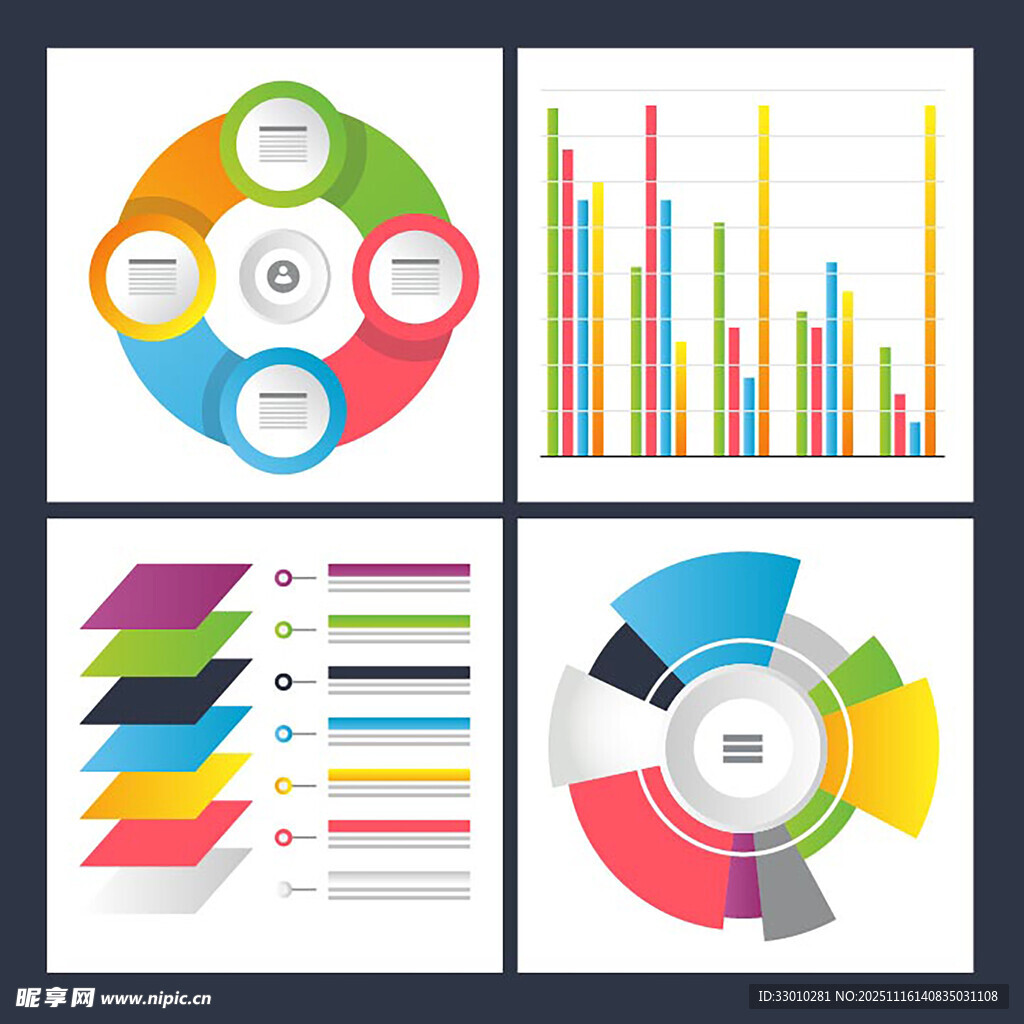 多样图表模板展示