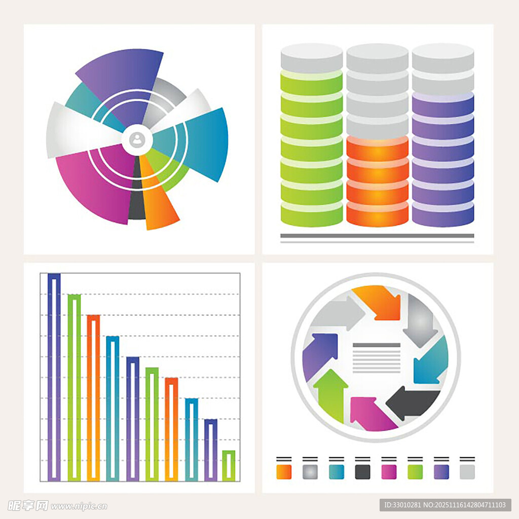 多彩统计图表集合