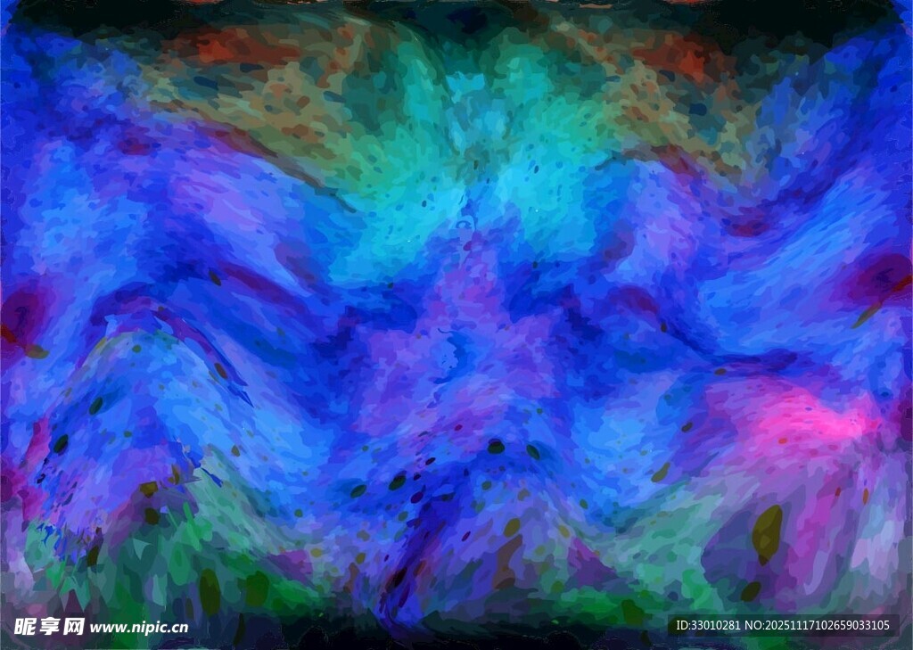 梦幻炫彩抽象艺术图案