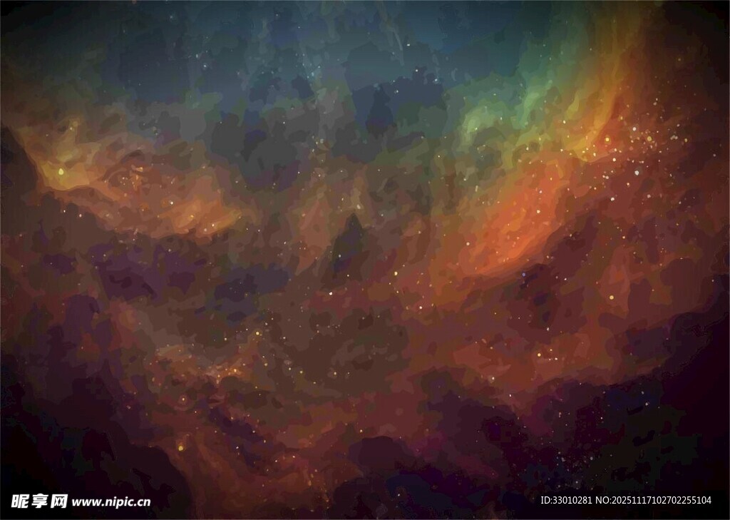 绚丽星云宇宙奇幻景象