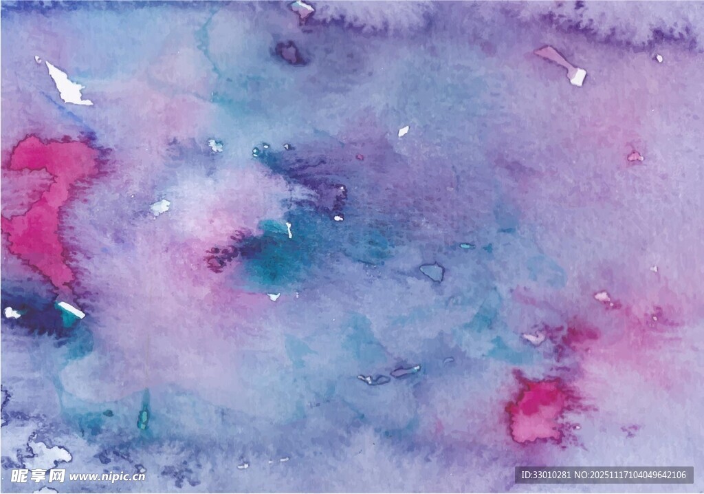 梦幻水彩抽象背景画面