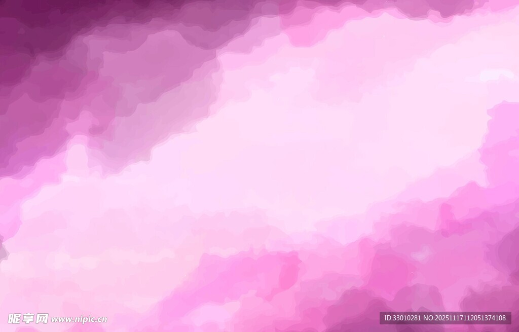 梦幻粉紫色渐变水彩背景