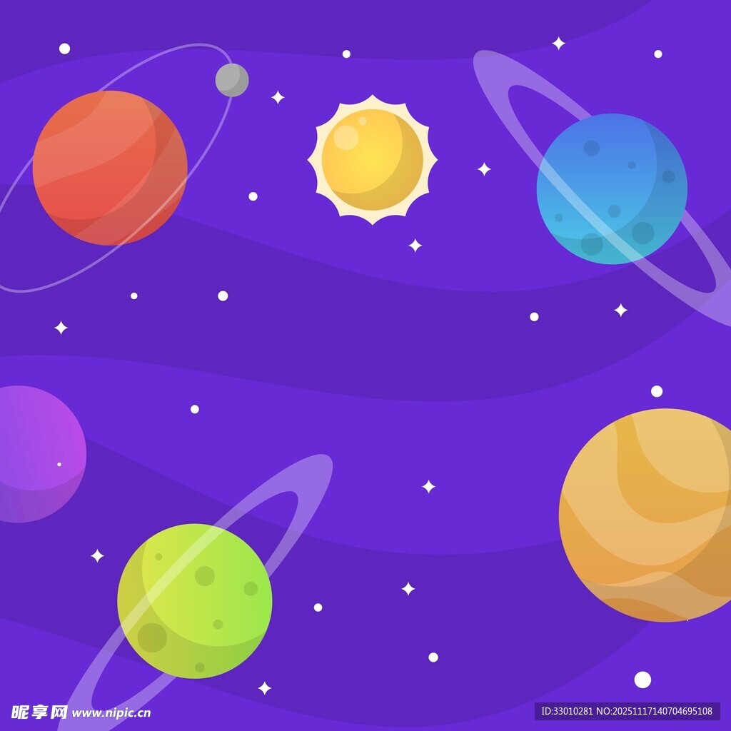 梦幻宇宙中的多彩星球