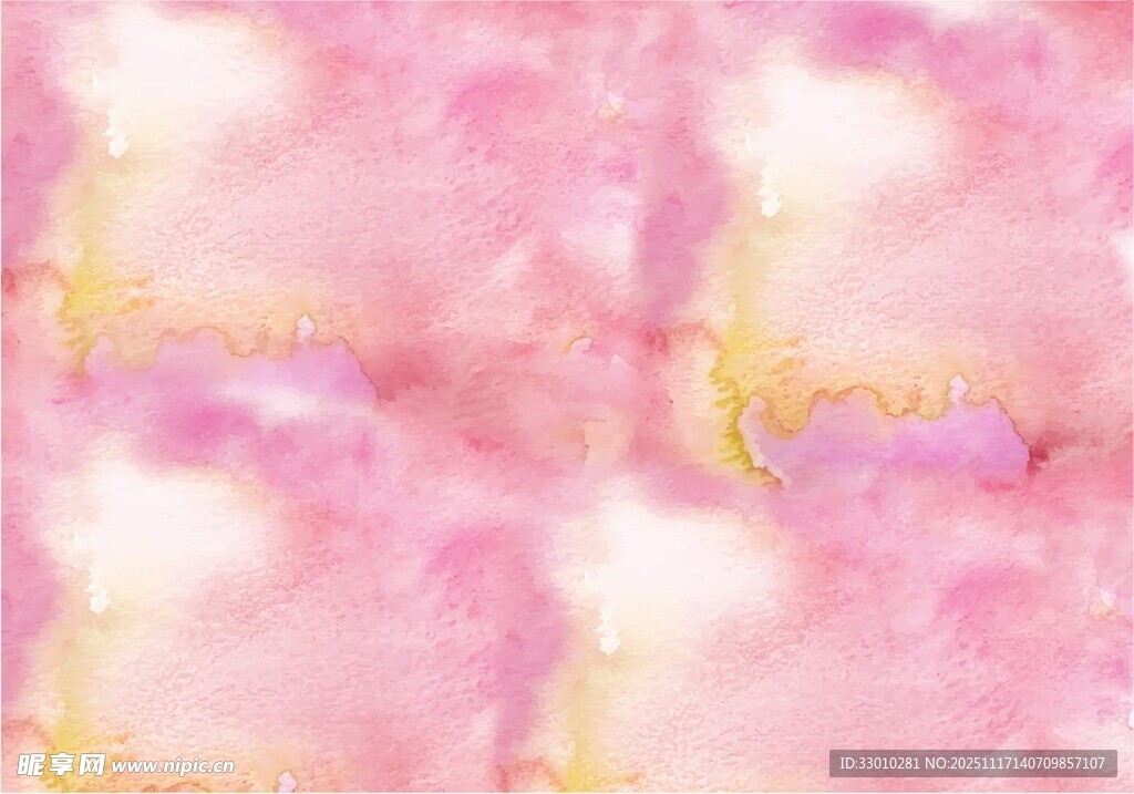 梦幻粉色水彩纹理背景