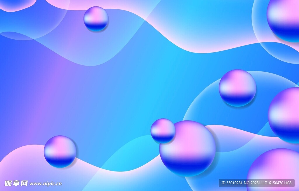 梦幻渐变水滴背景图