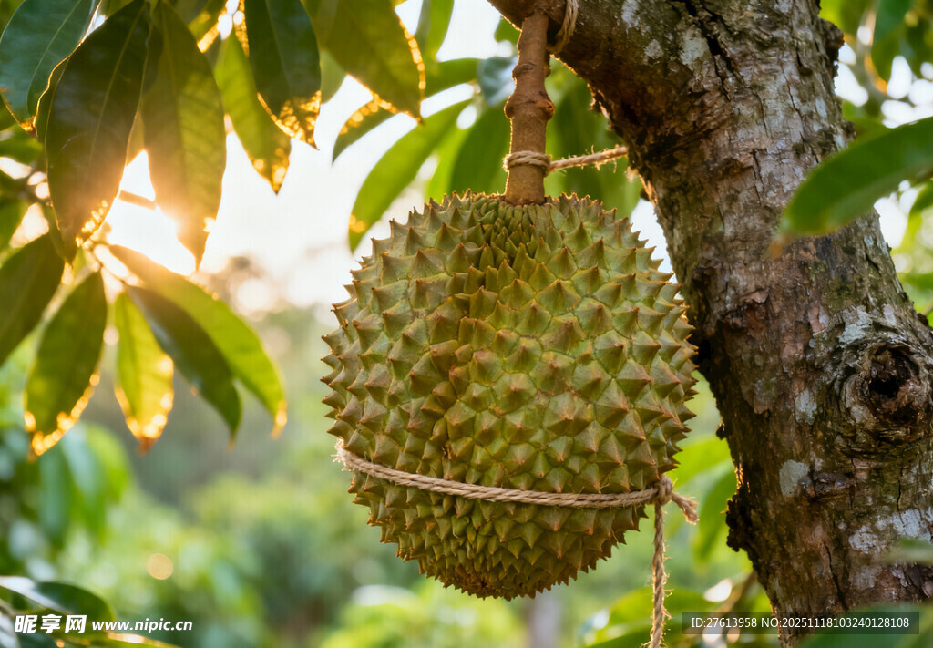 树上的榴莲
