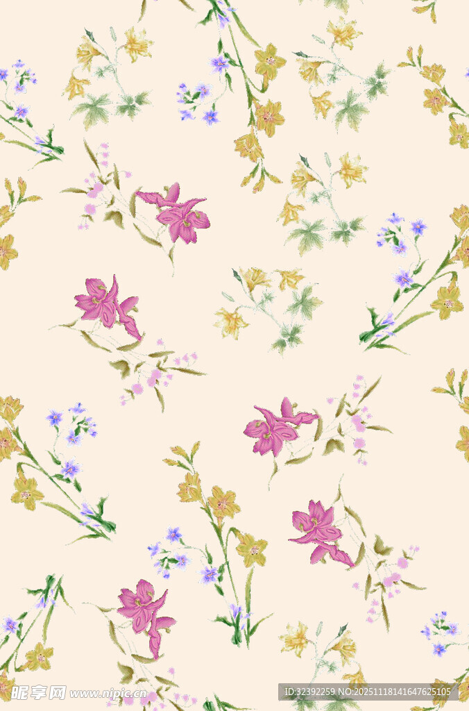 花卉图案背景图