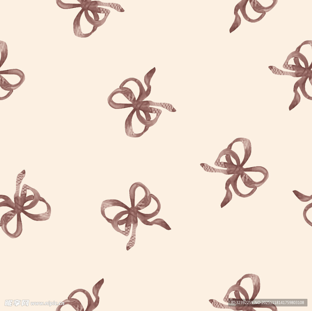 蝴蝶结图案背景纹理