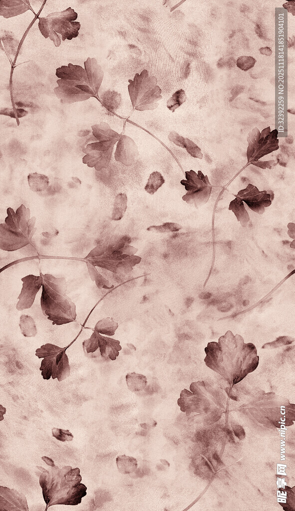 复古风花卉纹理图案