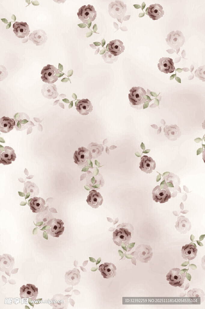 粉色花卉图案背景纹理