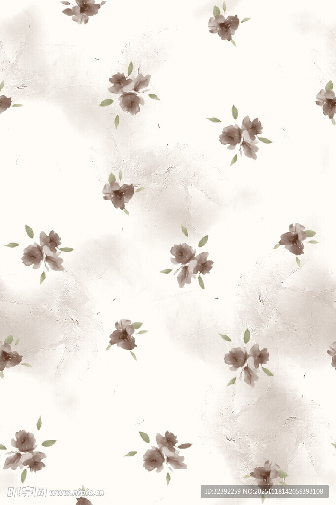 白色底小碎花图案纹理