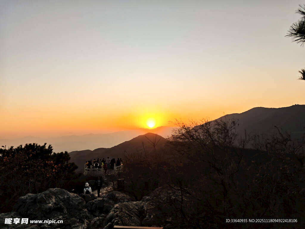 香山 日落