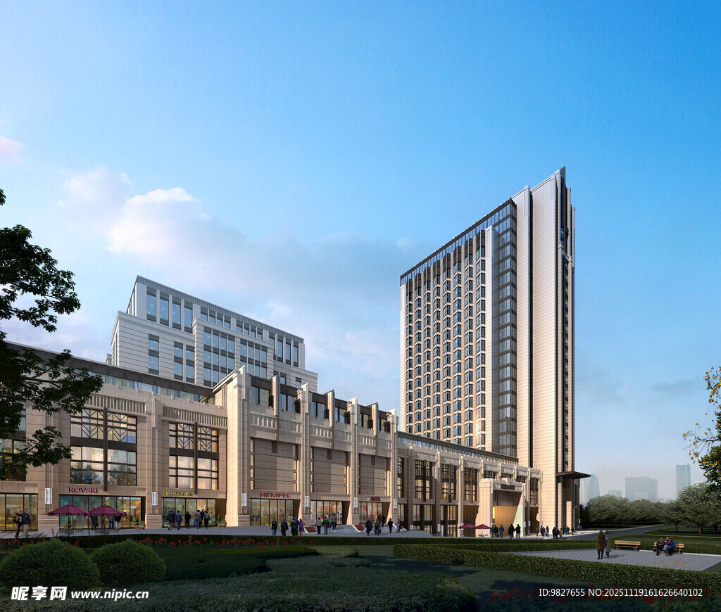 现代风格城市高楼新古典风格