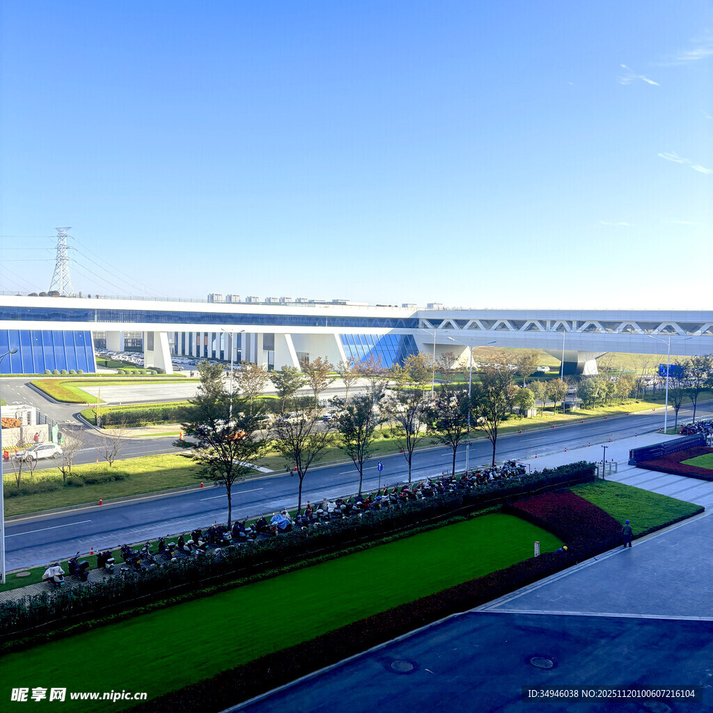 现代化工厂园区景观