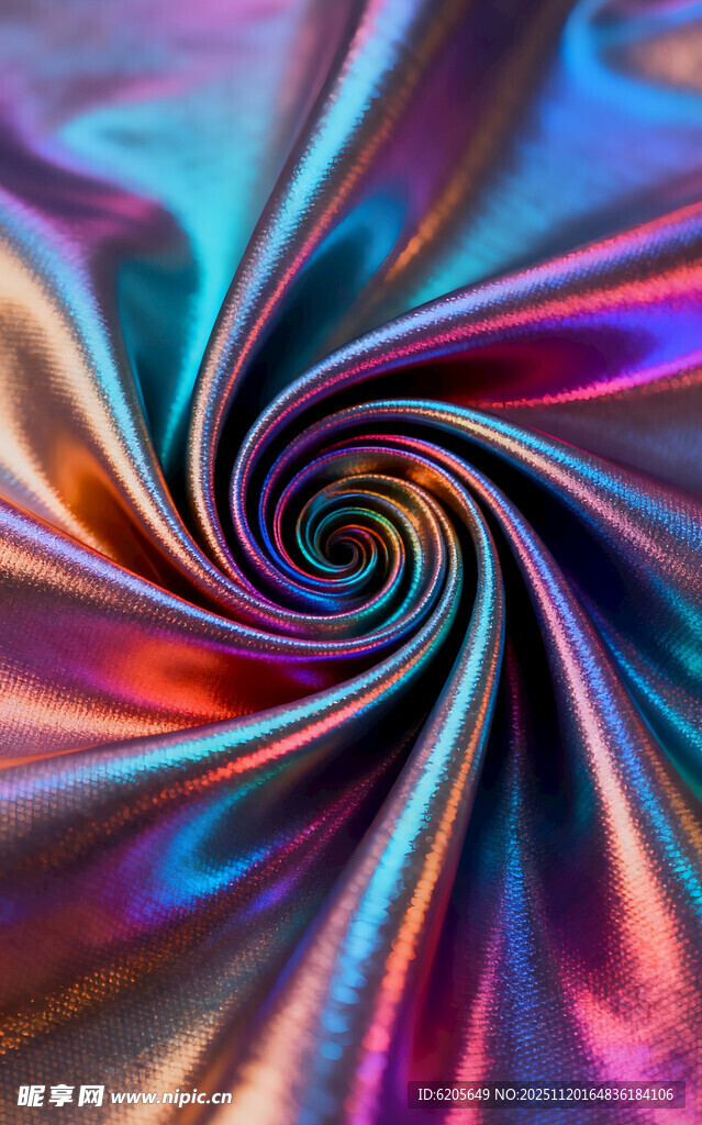 绚丽多彩的螺旋纹理图案