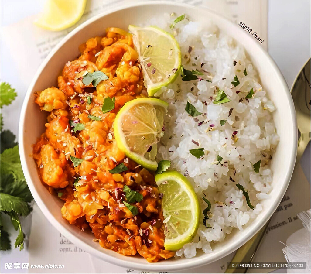 柠檬虾仁盖浇饭