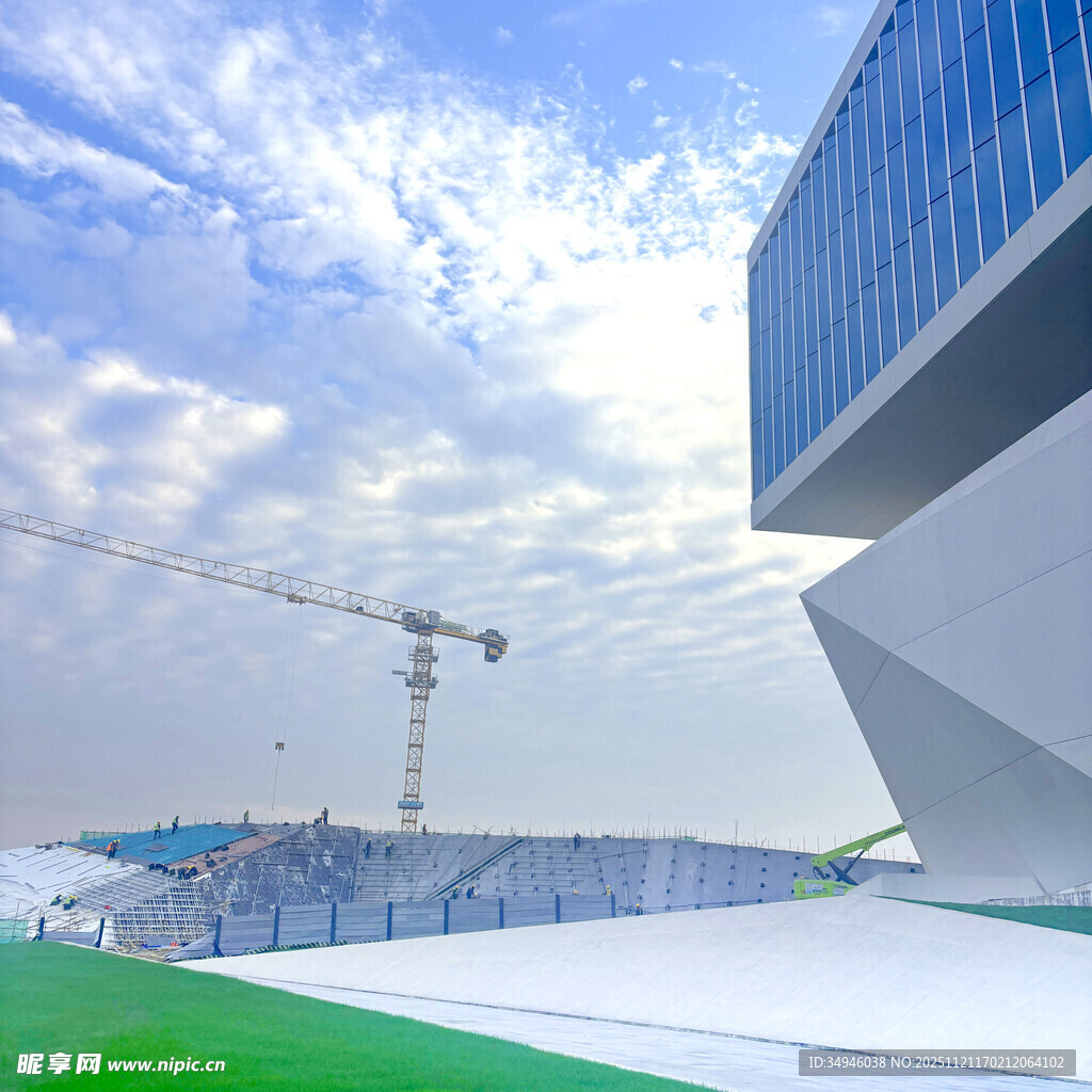 现代建筑施工现场景观