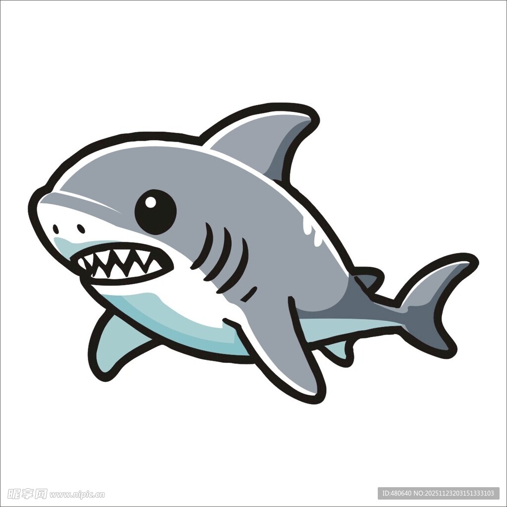 卡通鲨鱼形象